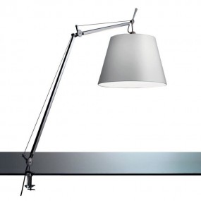 Stolní lampa Tolomeo Mega Tavolo - stříbrná/satén 320 mm