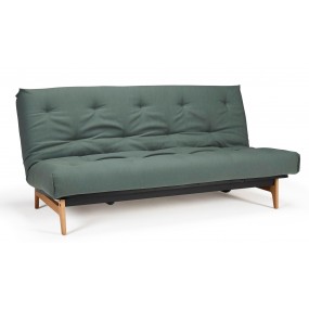 Folding sofa ASLAK 140-200 zelená - non-removable cover