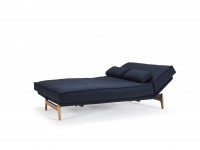 Folding sofa ASLAK 140-200 dark blue - removable cover - 2