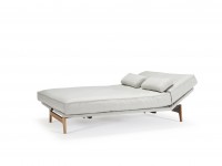 Folding sofa ASLAK 140-200 cream - removable cover - 2