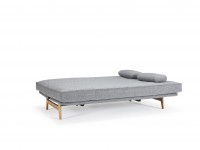 Folding sofa ASLAK 140-200 grey - removable cover - 2