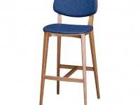 Barová židle s čalouněným sedákem a opěrákem DOLL 556 - 2