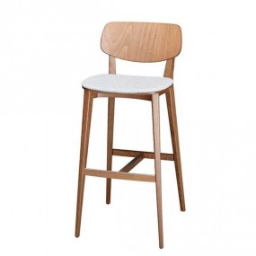 Bar stool with upholstered seat DOLL 555