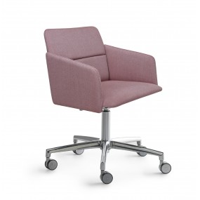 Chair with wheels AURA P/SW with tilt mechanism
