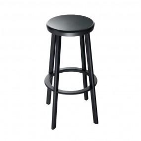 DEJA-VU high bar stool - black