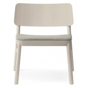Dřevěná židle s čalouněným sedákem DRUM 079