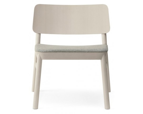 Dřevěná židle s čalouněným sedákem DRUM 079