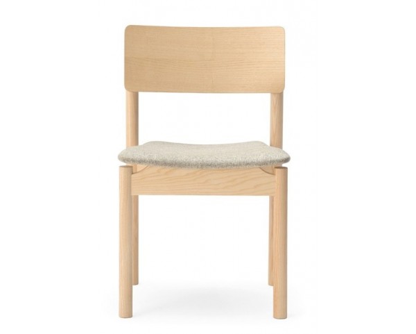 Dřevěná židle s čalouněným sedákem GREEN 002