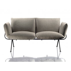 Upholstered two-seater sofa OFFICINA