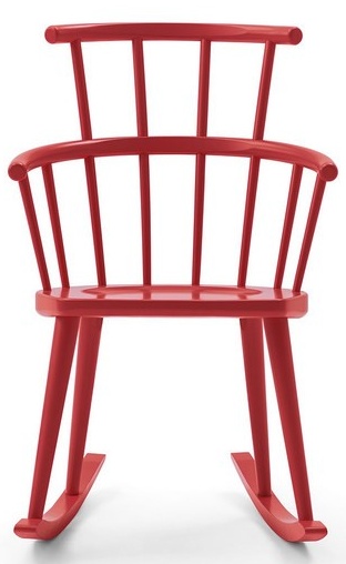 BILLIANI - Dřevěná houpací židle W. 604