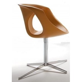 UP SOFT TOUCH chair with chrome base