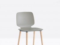 Chair BABILA 2750 DS with ash base - grey - 3