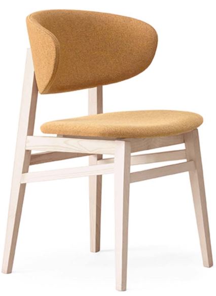 Levně ACCENTO - Židle BACIO SI - čalouněná, dřevěná podnož
