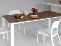 Rozkladací stôl BADU 140/200x90 cm, melamín/dýha - 2