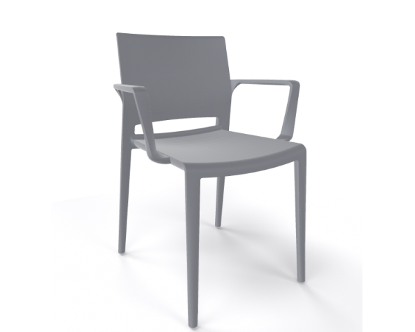 Chair BAKHITA B, grey