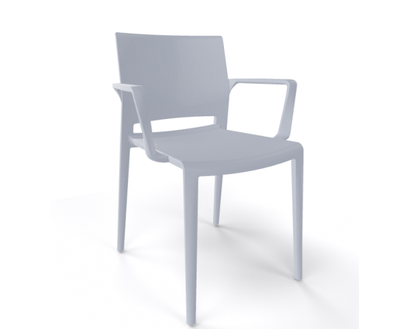 Chair BAKHITA B, light grey