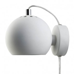Wall lamp Ball, matt white