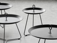 Konferenční stolek EYELET, 45 cm, tmavě šedá - 2