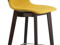 Barová židle ZEBRA POP NATURAL nízká - žlutá/wenge - 2