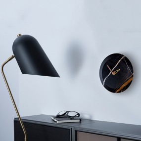 Clock BARI M SAHARA NOIR ⌀ 32 cm