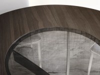 Round table Fusion with built-in turntable, Ø 150/180 cm - 3