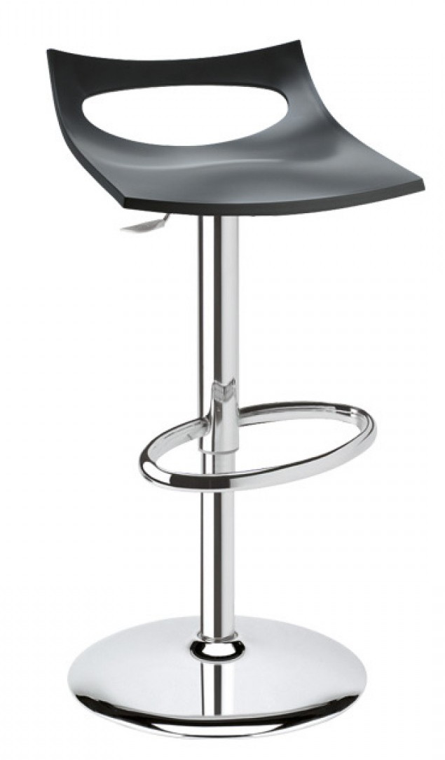 Levně SCAB - Barová židle DIAVOLETTO - výškově stavitelná, antracitová/chrom