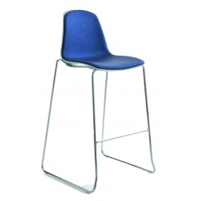 EPOCA bar stool partially upholstered