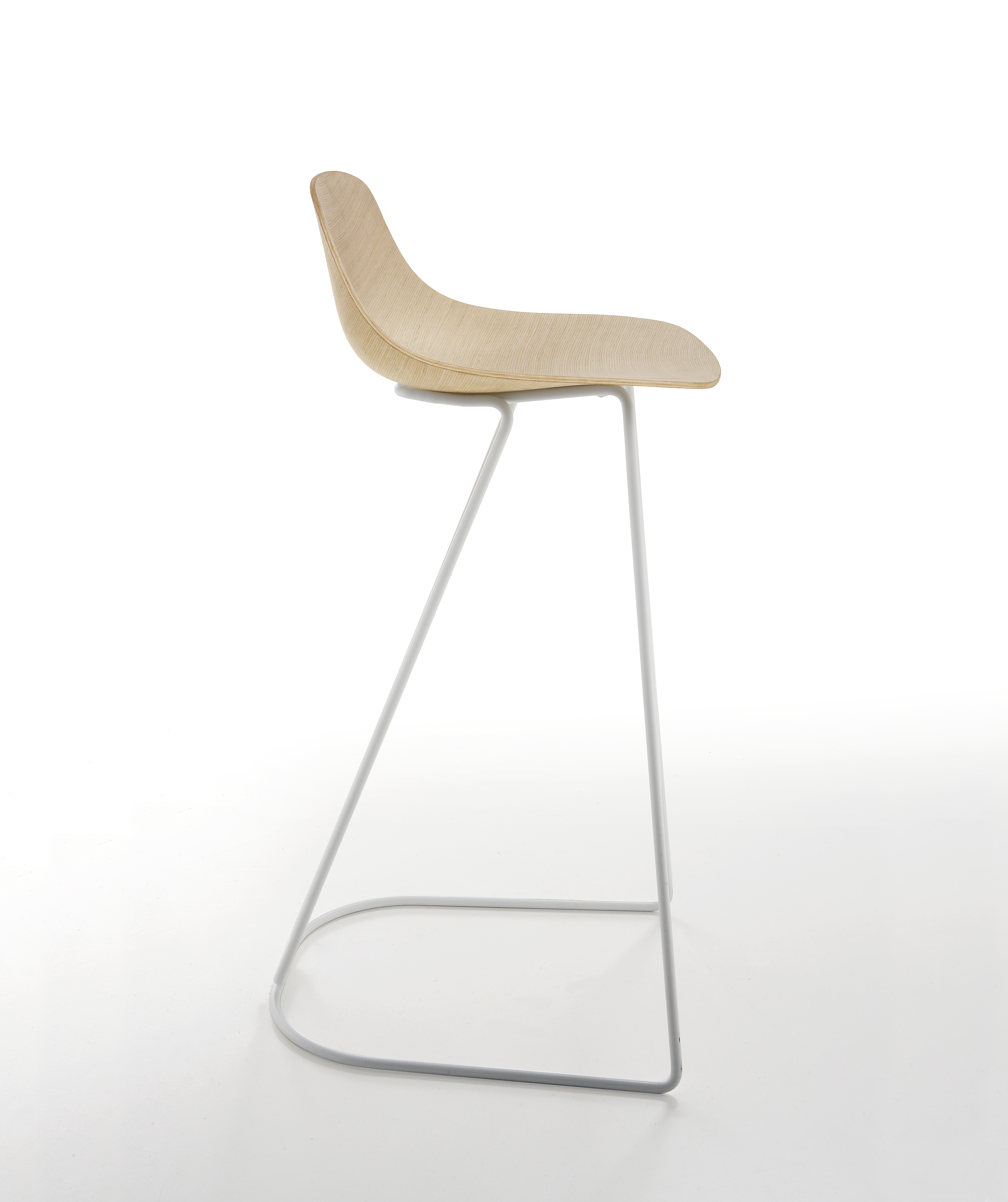 Levně INFINITI - Barová židle PURE LOOP MINI DANDY 3D WOOD - vysoká