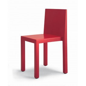 Plastová stolička UNO červená - VÝPREDAJ 1 ks