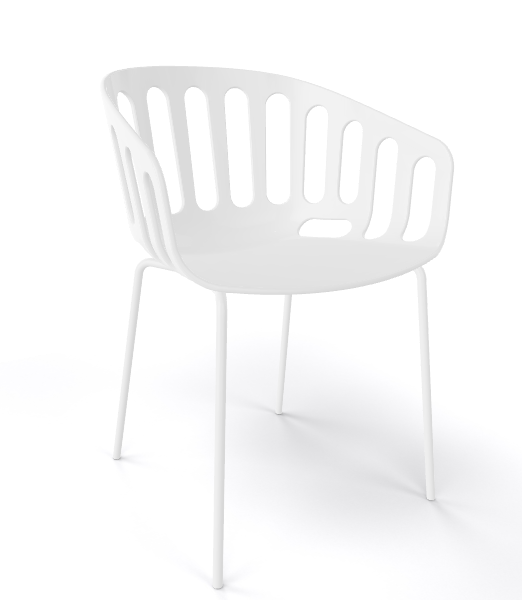GABER - Židle BASKET NA, bílá/bílá
