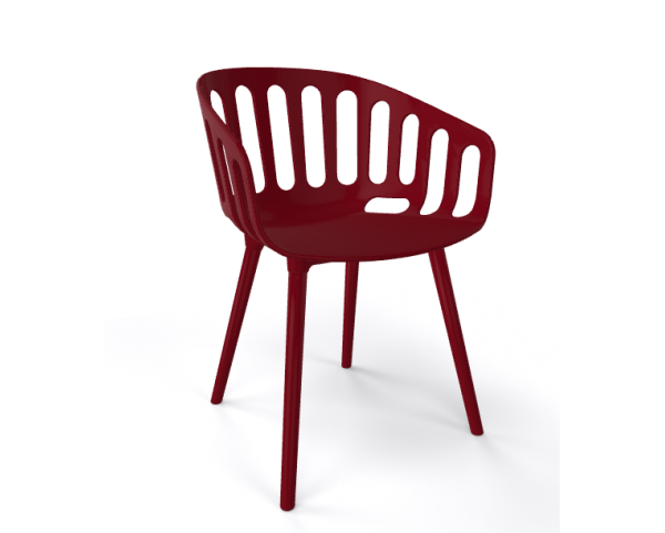 Chair BASKET BP, burgundy