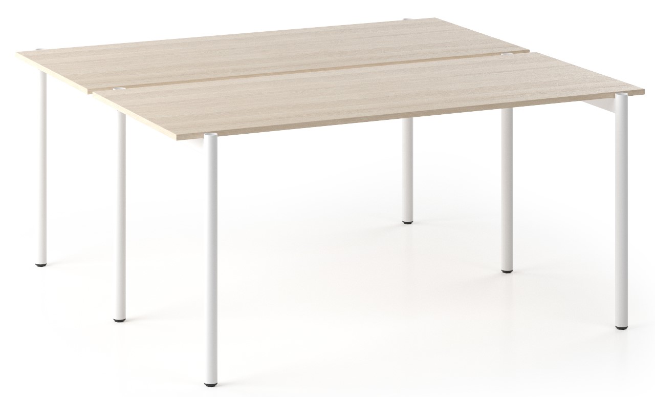 NARBUTAS - Dvoumístný pracovní stůl ZEDO 140x144,5 cm