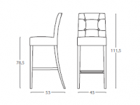 Barová židle ZENITH 01689 - 3
