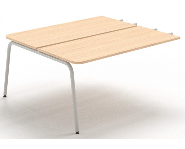Dvoumístný přídavný stůl ke skříňce ROUND 160x144 cm - zaoblené hrany