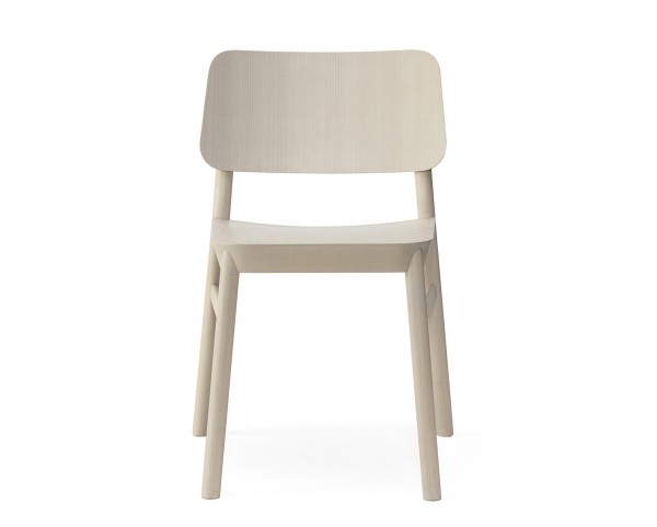 Dřevěná židle DRUM 071 s čalouněným sedákem