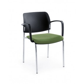 Chair BIT 560H /2P upholstered seat, plastic backrest