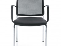 Židle BIT 575H /2P se síťovaným opěrákem, čalouněným sedákem - 2