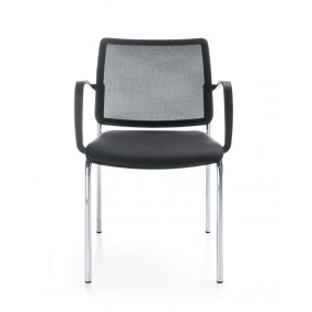 Chair BIT 575H /2P with mesh backrest, upholstered seat