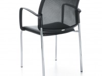 Židle BIT 575H /2P se síťovaným opěrákem, čalouněným sedákem - 3
