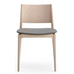 Wooden chair with upholstered seat BLAZER 633