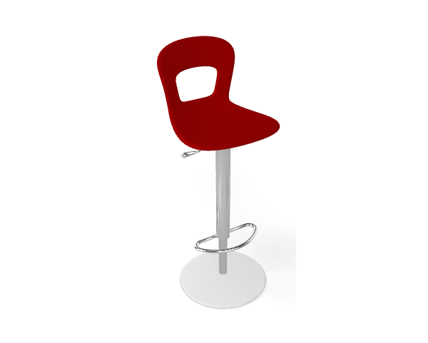 Height adjustable bar stool BLOG 145A, upholstered