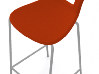 Barová židle BLOG 68 čalouněná, nízká - 3