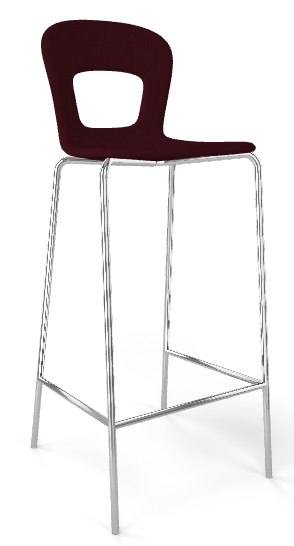 GABER - Barová židle BLOG 68 čalouněná, nízká