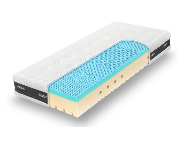 Luxury orthopaedic mattress SUPER FOX BLUE made of cold, memory foam and latex