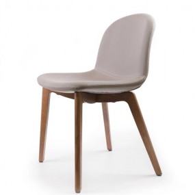 Židle Seventy s dřevěnou podnoží