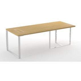 Office desk PLANA 220x90x75 with electric box on the right side