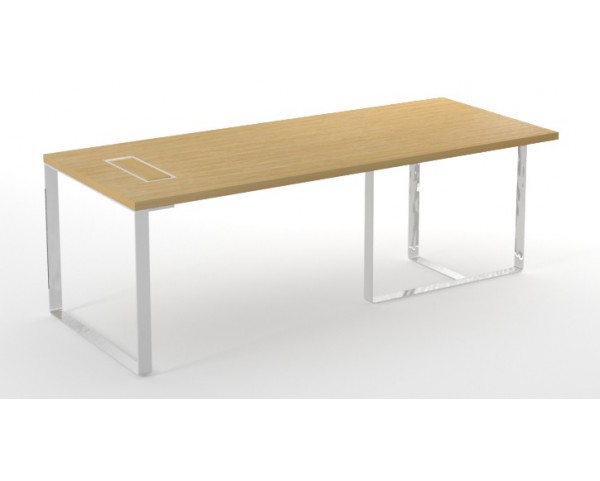 Kancelársky stôl PLANA 220x90x75 s elektrickou skrinkou na pravej strane
