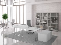 Kancelářský stůl PLANA 180x90x75 s elektrokrabicí na levé straně - 2