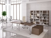 Kancelársky stôl PLANA 180x90x75 s odkladacím panelom na ľavej strane - 2
