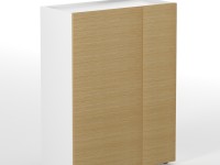 Kancelářská skříň PLANA 90x40x119 cm - melamin - 2